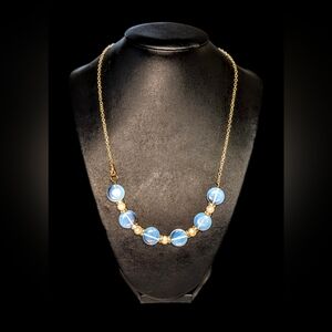 Hand Crafted Opal And Pearl Necklace